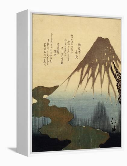 The Mount Fuji, 19th Century-Totoya Hokkei-Framed Premier Image Canvas