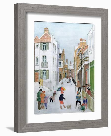 The Mount, Hampstead, 1990-Gillian Lawson-Framed Giclee Print