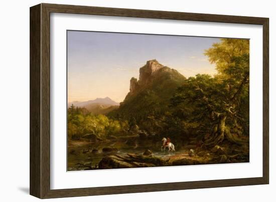 The Mountain Ford, 1846-Thomas Cole-Framed Giclee Print