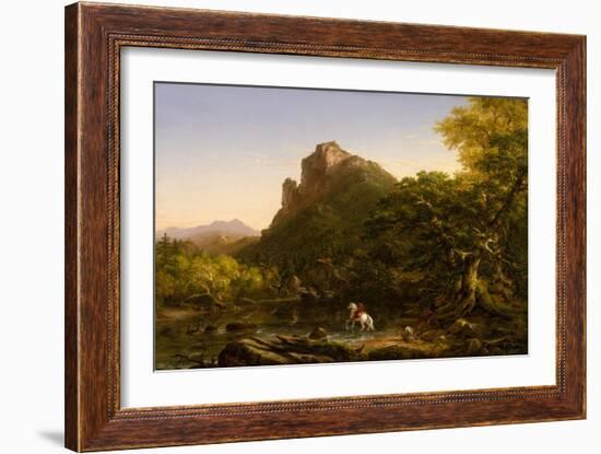 The Mountain Ford, 1846-Thomas Cole-Framed Giclee Print