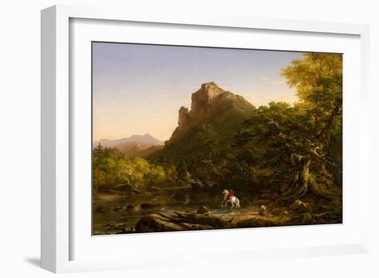 The Mountain Ford, 1846-Thomas Cole-Framed Giclee Print