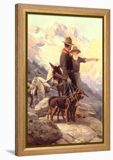 The Mountain Hunt, 1917-Frank Tenney Johnson-Framed Premier Image Canvas