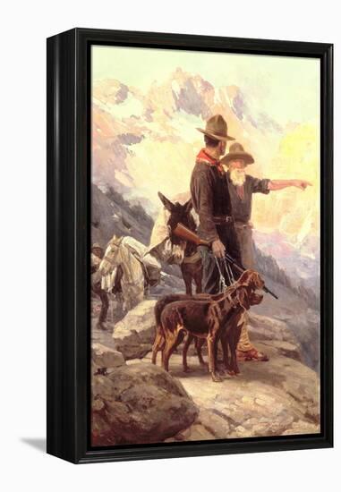 The Mountain Hunt, 1917-Frank Tenney Johnson-Framed Premier Image Canvas