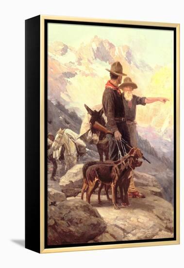 The Mountain Hunt, 1917-Frank Tenney Johnson-Framed Premier Image Canvas