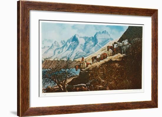 The Mountain Man of Salmon River-Cecil Smith-Framed Collectable Print