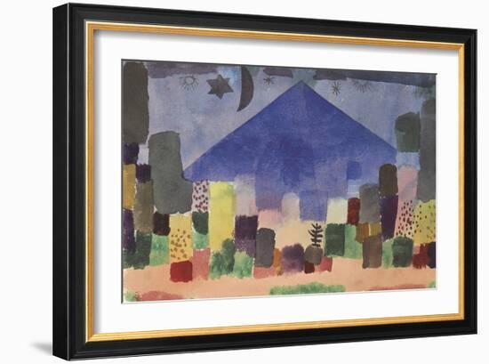 The Mountain Niesen, Egyptian Night-Paul Klee-Framed Giclee Print