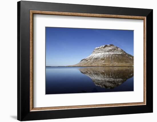 The Mountain of Kirkjufell Reflected in the Waters of Halsvadali, Snaefellsnes Peninsula, Iceland-William Gray-Framed Photographic Print