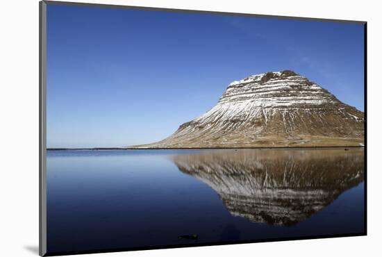 The Mountain of Kirkjufell Reflected in the Waters of Halsvadali, Snaefellsnes Peninsula, Iceland-William Gray-Mounted Photographic Print