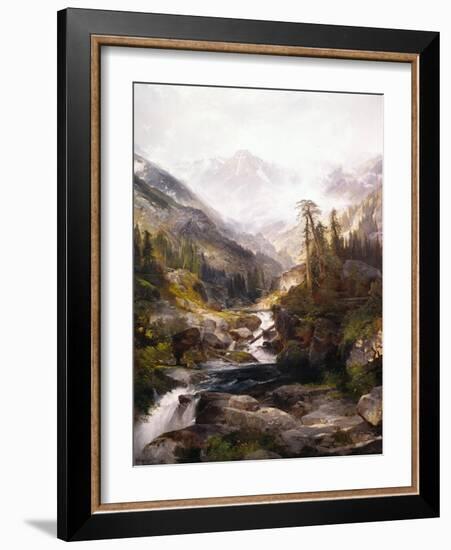 The Mountain of the Holy Cross-Thomas Moran-Framed Giclee Print