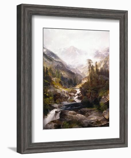 The Mountain of the Holy Cross-Thomas Moran-Framed Giclee Print