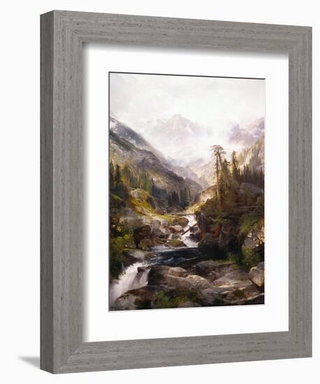 The Mountain of the Holy Cross-Thomas Moran-Framed Giclee Print