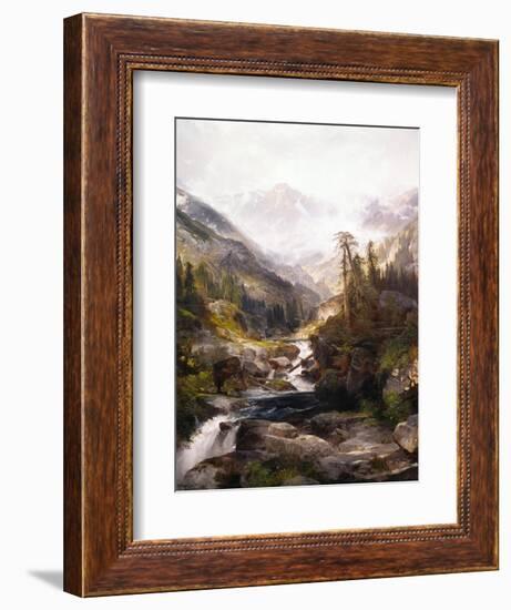 The Mountain of the Holy Cross-Thomas Moran-Framed Giclee Print
