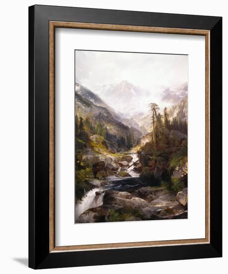 The Mountain of the Holy Cross-Thomas Moran-Framed Giclee Print