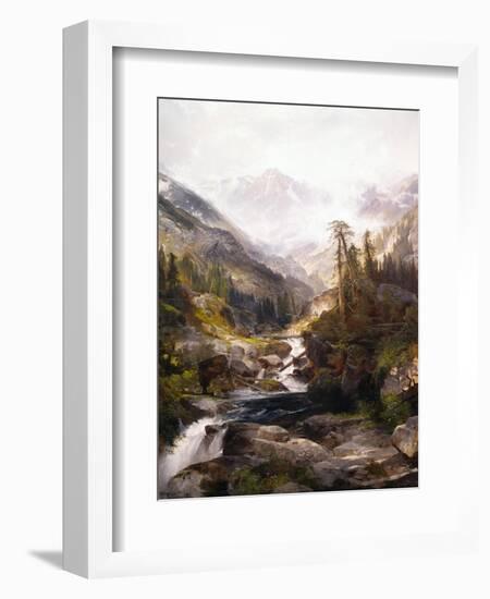 The Mountain of the Holy Cross-Thomas Moran-Framed Giclee Print