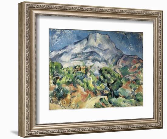 The Mountain Saint Victoire-Paul Cézanne-Framed Art Print