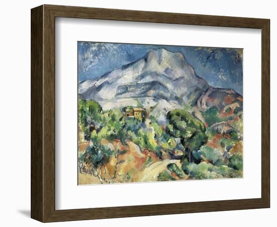 The Mountain Saint Victoire-Paul Cézanne-Framed Art Print