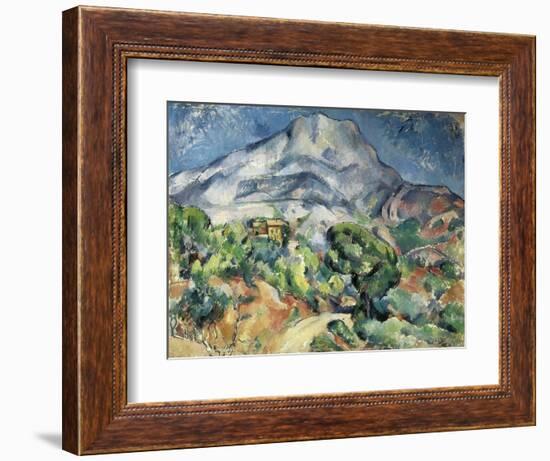 The Mountain Saint Victoire-Paul Cézanne-Framed Art Print