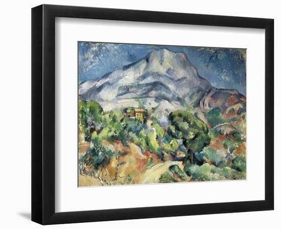 The Mountain Saint Victoire-Paul Cézanne-Framed Art Print