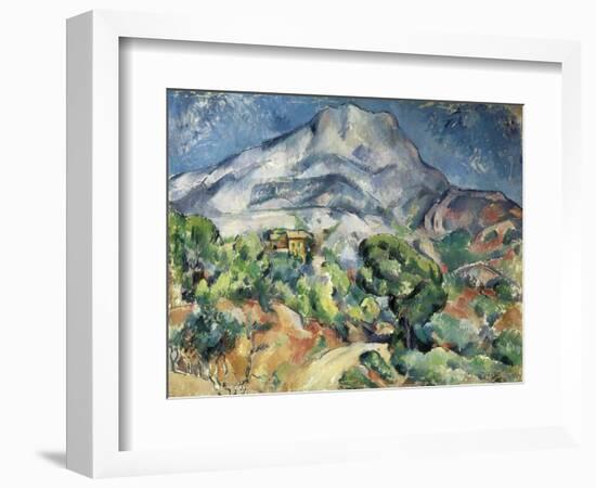 The Mountain Saint Victoire-Paul Cézanne-Framed Art Print