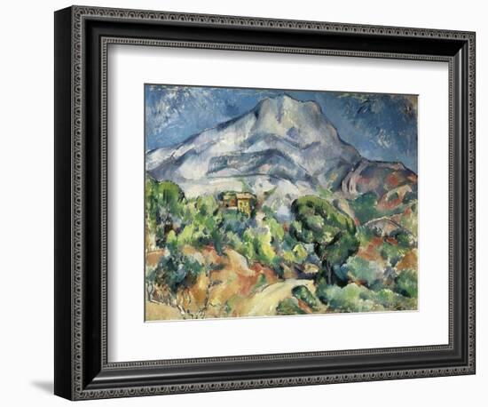 The Mountain Saint Victoire-Paul Cézanne-Framed Art Print