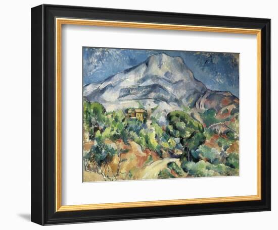 The Mountain Saint Victoire-Paul Cézanne-Framed Art Print