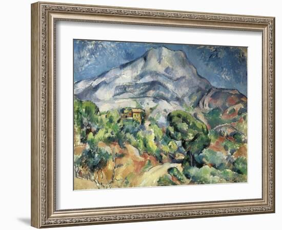 The Mountain Saint Victoire-Paul Cézanne-Framed Art Print