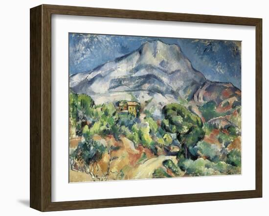 The Mountain Saint Victoire-Paul Cézanne-Framed Art Print