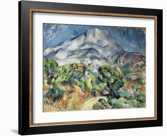 The Mountain Saint Victoire-Paul Cézanne-Framed Art Print