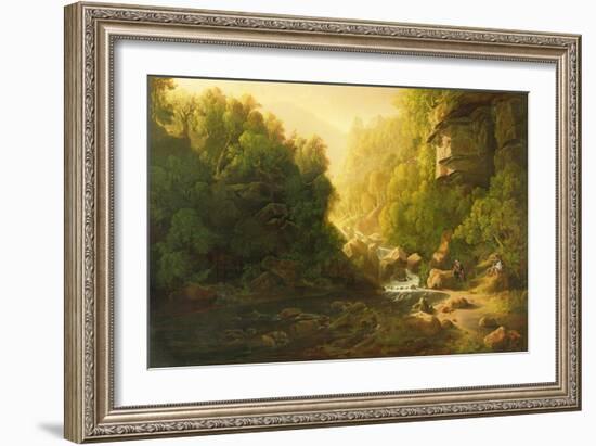 The Mountain Torrent, C.1820-30-Francis Danby-Framed Giclee Print