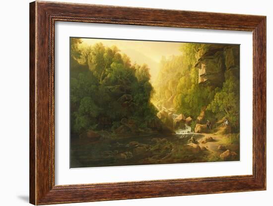 The Mountain Torrent, C.1820-30-Francis Danby-Framed Giclee Print