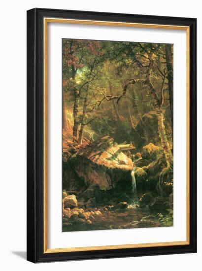 The Mountain-Albert Bierstadt-Framed Art Print