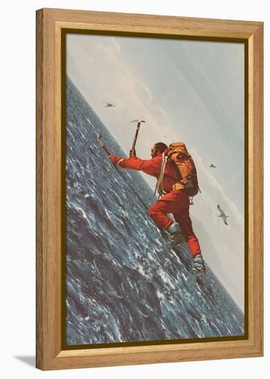 The Mountaineer, 2021 (Collage)-Florent Bodart-Framed Premier Image Canvas