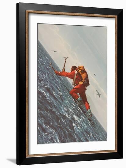 The Mountaineer, 2021 (Collage)-Florent Bodart-Framed Giclee Print