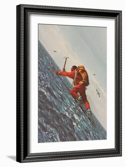 The Mountaineer, 2021 (Collage)-Florent Bodart-Framed Giclee Print