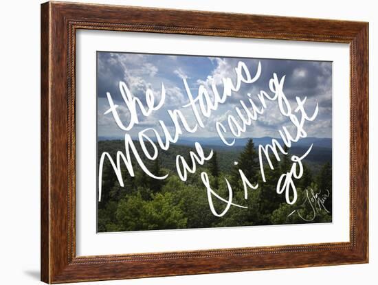 The Mountains are Calling-Kimberly Glover-Framed Giclee Print