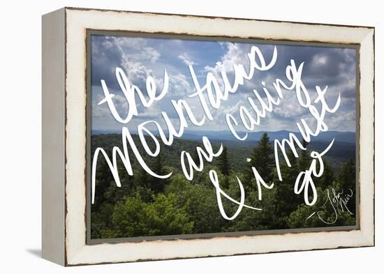 The Mountains are Calling-Kimberly Glover-Framed Premier Image Canvas