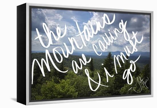 The Mountains are Calling-Kimberly Glover-Framed Premier Image Canvas