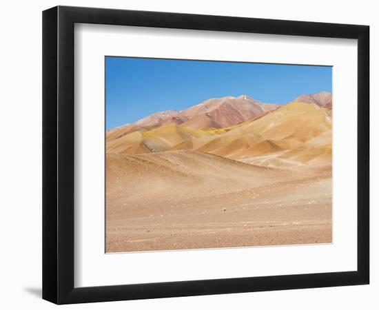 The mountains of the Altiplano, near the village of Tolar Grande, close to the border of Chile.-Martin Zwick-Framed Photographic Print