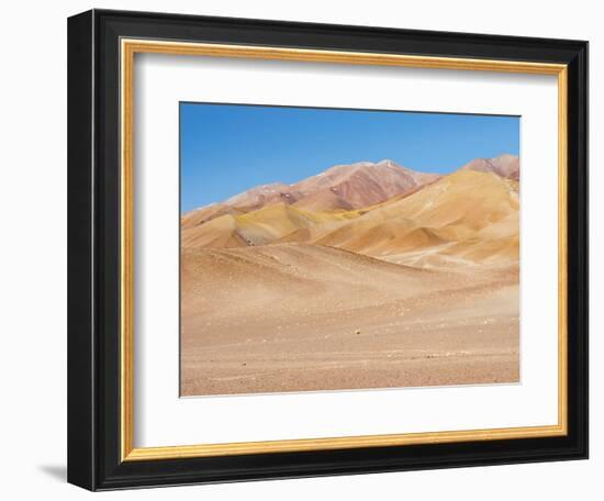 The mountains of the Altiplano, near the village of Tolar Grande, close to the border of Chile.-Martin Zwick-Framed Photographic Print