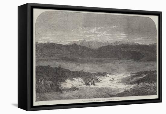 The Mountains of Thermopylae-Edward Lear-Framed Premier Image Canvas