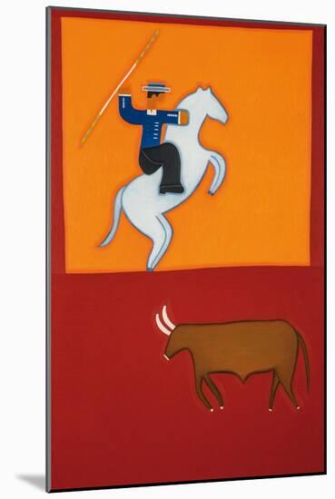 The mounted bullfighter-Cristina Rodriguez-Mounted Giclee Print