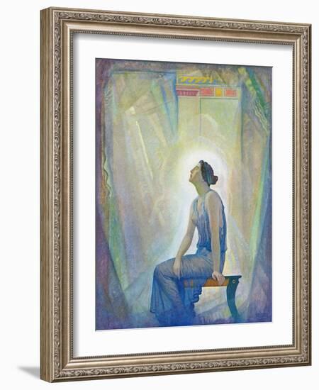 The Mourning Penelope, 1929 (Litho)-Newell Convers Wyeth-Framed Giclee Print