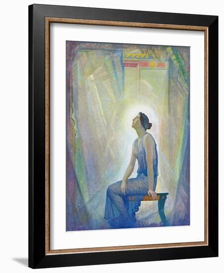 The Mourning Penelope, 1929 (Litho)-Newell Convers Wyeth-Framed Giclee Print