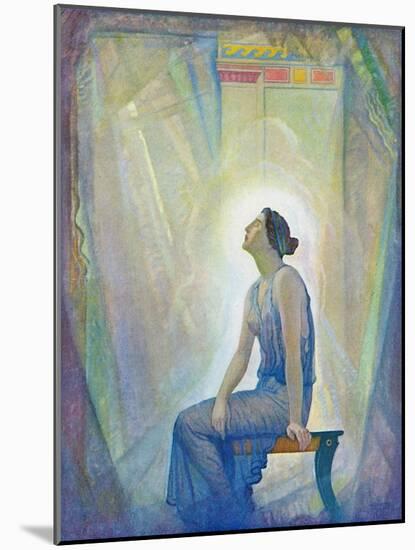 The Mourning Penelope, 1929 (Litho)-Newell Convers Wyeth-Mounted Giclee Print