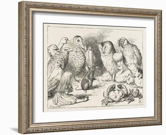 The Mouse Holds Court-John Tenniel-Framed Premium Photographic Print