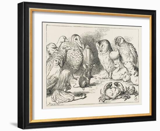 The Mouse Holds Court-John Tenniel-Framed Premium Photographic Print