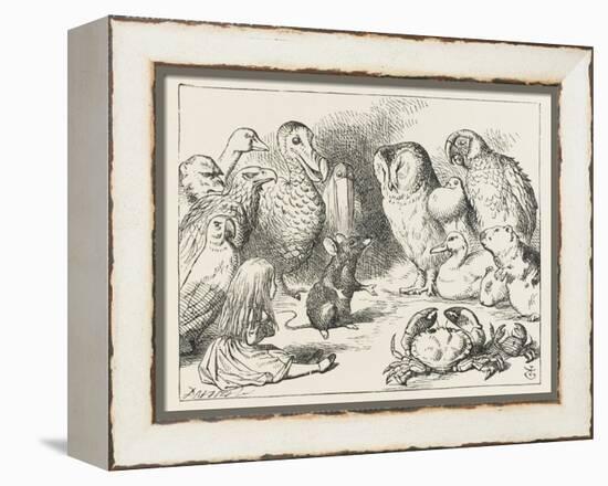 The Mouse Holds Court-John Tenniel-Framed Premier Image Canvas