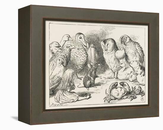 The Mouse Holds Court-John Tenniel-Framed Premier Image Canvas