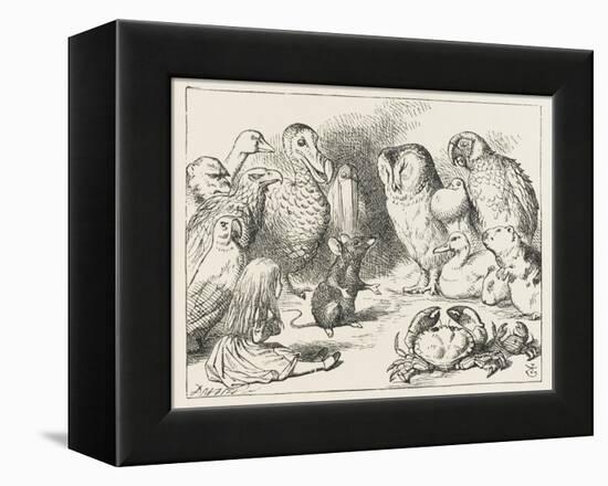 The Mouse Holds Court-John Tenniel-Framed Premier Image Canvas