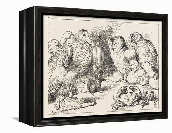 The Mouse Holds Court-John Tenniel-Framed Premier Image Canvas